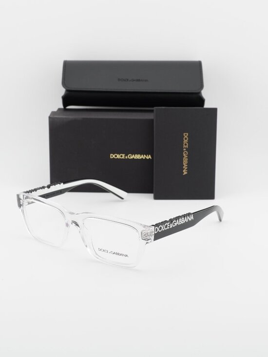 Dolce & Gabbana DG5112 3133 Rectangle Eyeglasses 55mm - Transparent main image 9